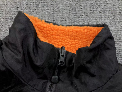 STUSSY 8 BALL SHERPA REVERSIBLE JACKET ORANGE