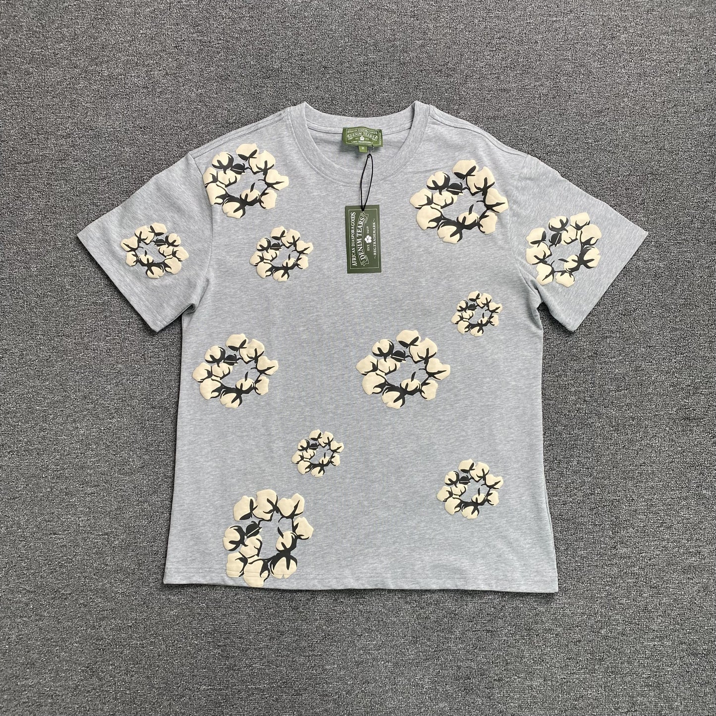 DENIM TEARS X CPFM CACTUS TEARS WREATH TEE GREY