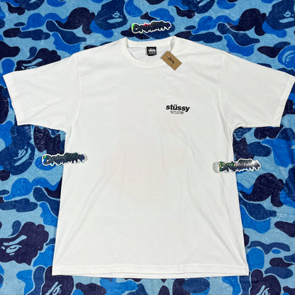 Remera Stussy Rollers Blanca XL