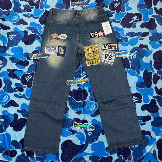 Pantalón Jean Valley 1980s Painter Azul L
