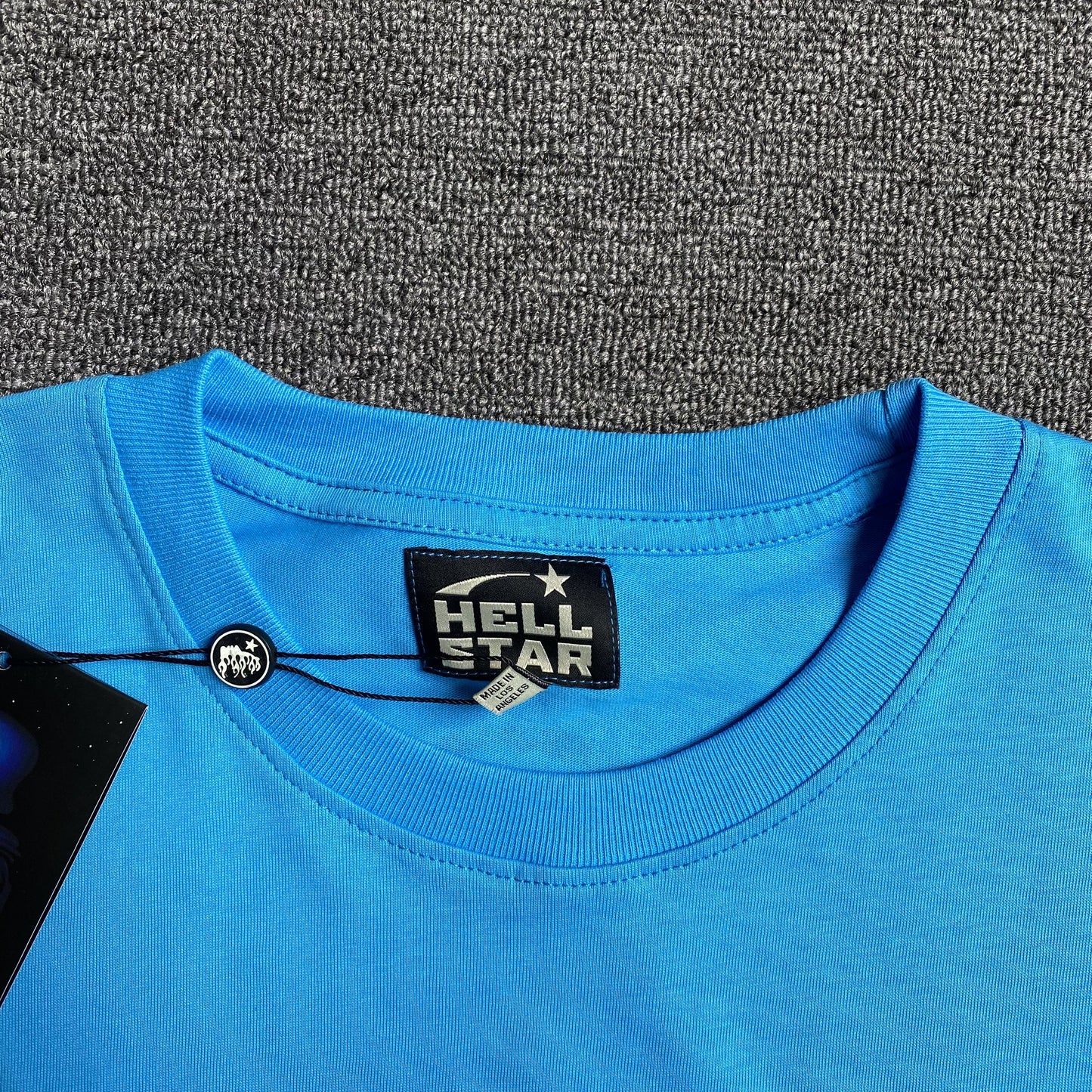 HELLSTAR BOX LOGO TEE BLUE