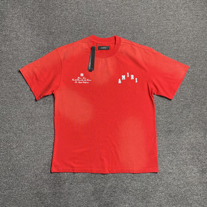 AMIRI COLLEGIATE TEE RED