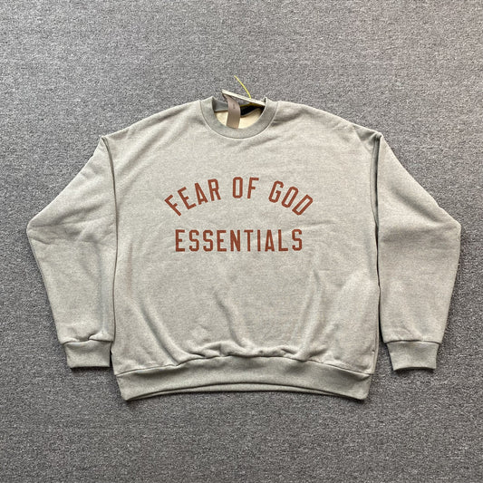 FEAR OF GOD ESSENTIALS CREWNECK DARK HEATHER