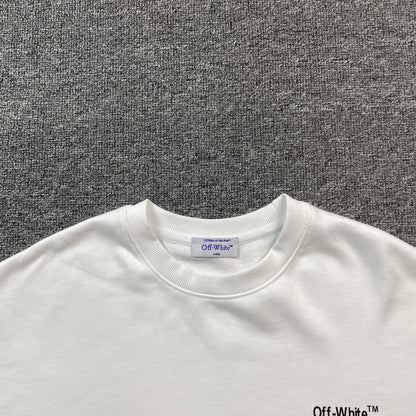 OFF WHITE DIAG HELVETICA CREWNECK WHITE