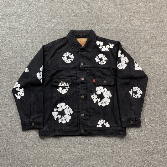 DENIM TEARS X LEVI'S JACKET BLACK