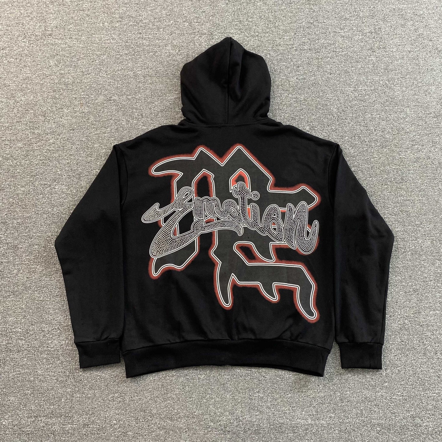 Campera Mixed Emotion Rhinestone Negra