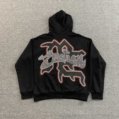 Campera Mixed Emotion Rhinestone Negra