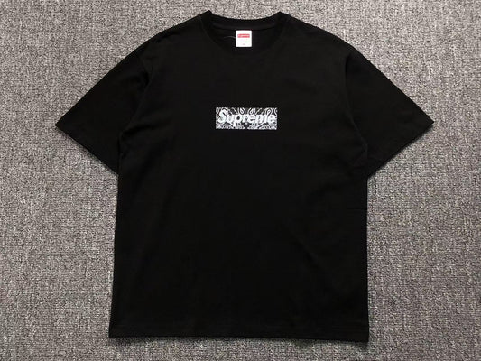 SUPREME BANDANA BOX LOGO TEE BLACK