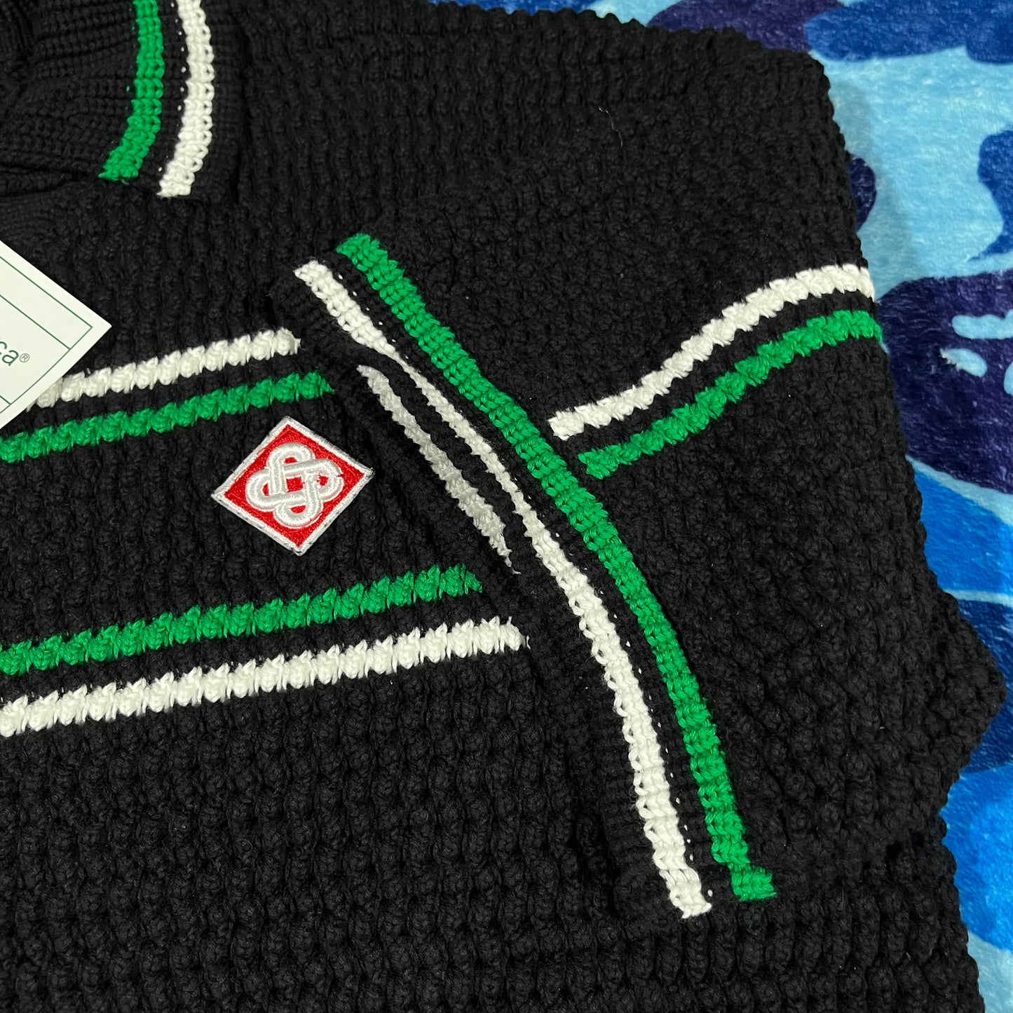Conjunto Casablanca Crochet Negro Verde XXL