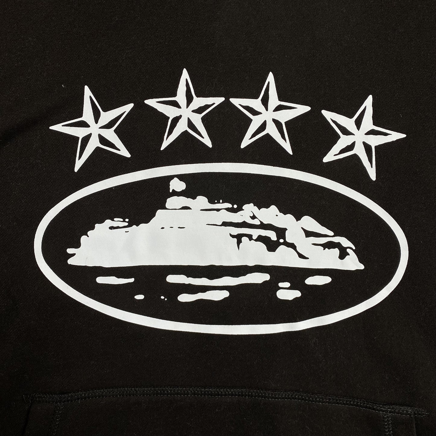 CORTEIZ ALCATRAZ 4 STARZ HOODIE BLACK