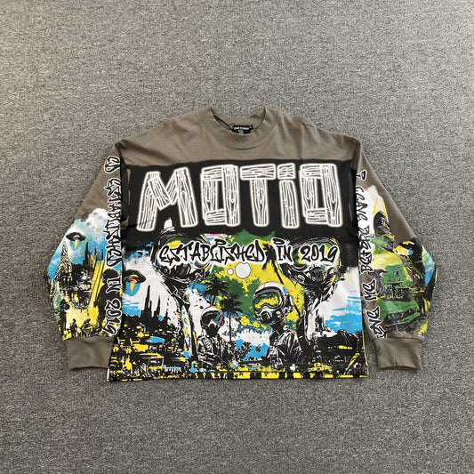 Remera Mixed Emotion Ufo Gris