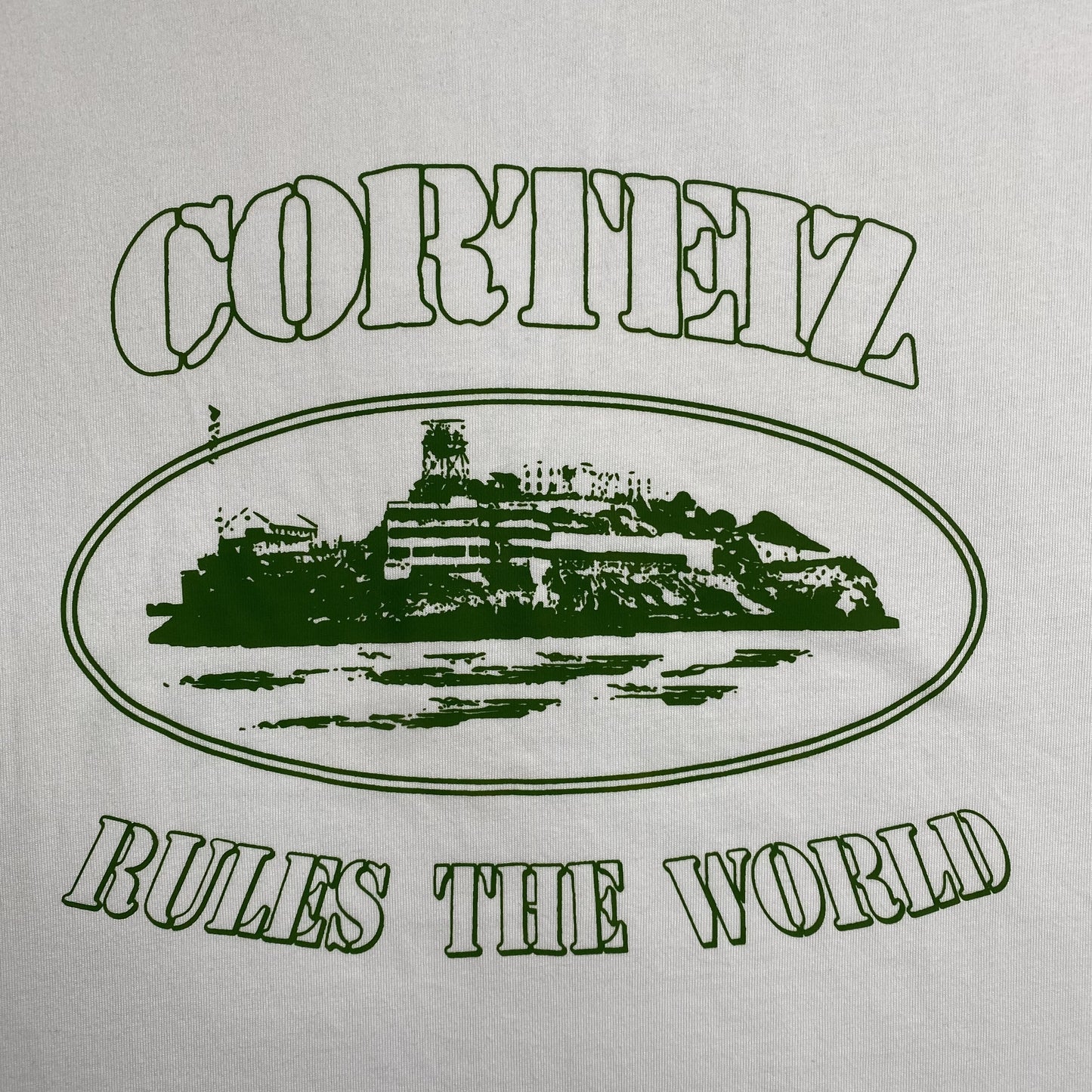 CORTEIZ ALCATRAZ RULES THE WORLD TEE WHITE