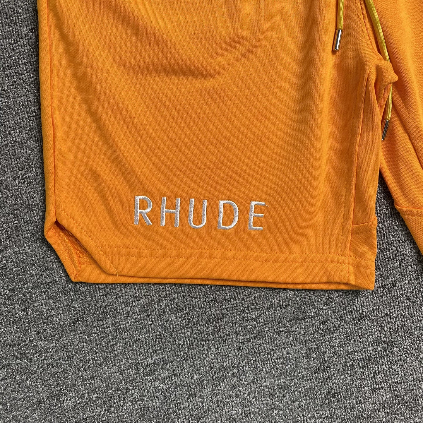 RHUDE X MCLAREN SHORTS ORANGE