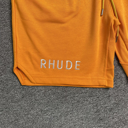 RHUDE X MCLAREN SHORTS ORANGE