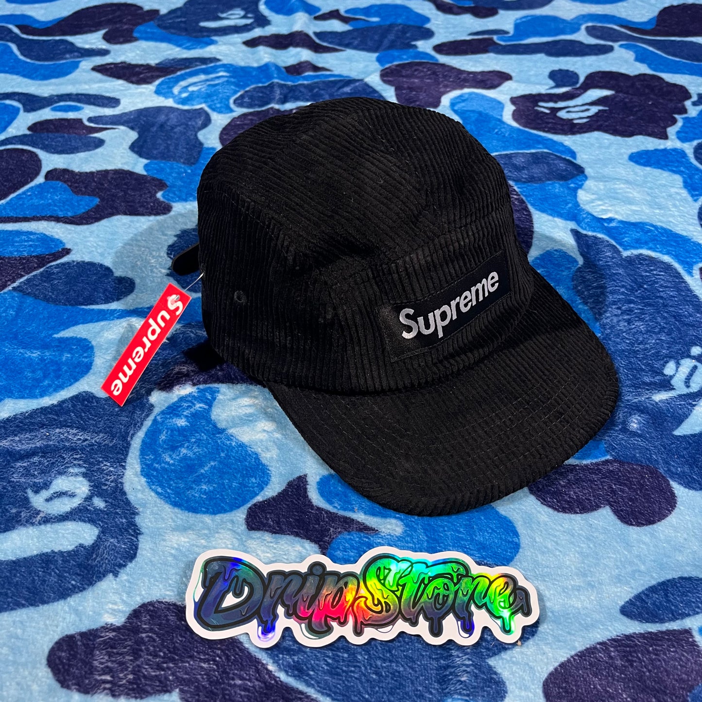 Gorra Supreme Corderoy Negro