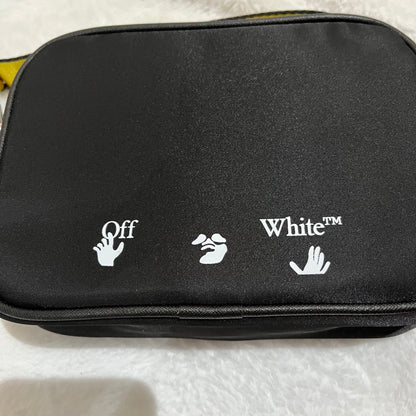 OFF WHITE LOGO CROSSBODY BAG BLACK