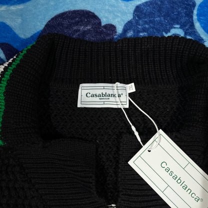 Conjunto Casablanca Crochet Negro Verde XXL
