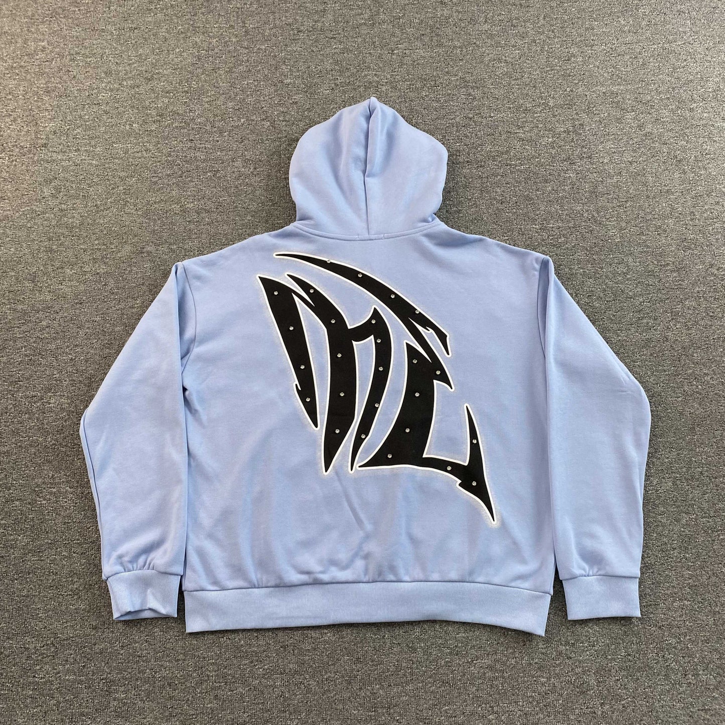 Campera Mixed Emotion Graffiti Celeste