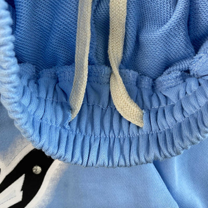 Pantalón Mixed Emotion Graffiti Celeste