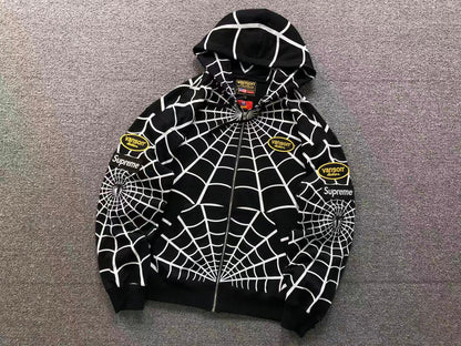 Campera Supreme Vanson Leathers Spider-Man Negra
