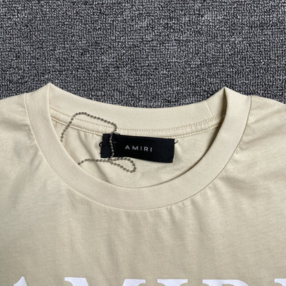 AMIRI MA BAR LOGO TEE BEIGE