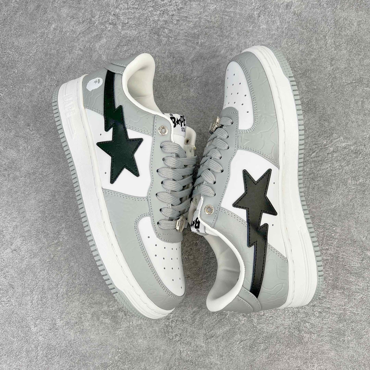 A Bathing Ape Bape Sta Low Gris Negro