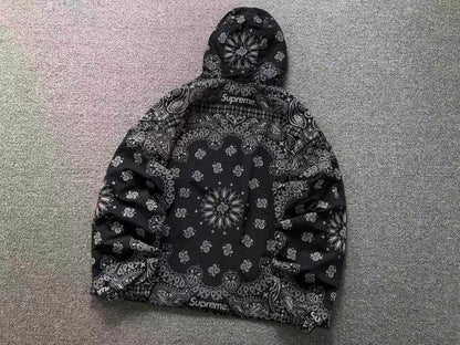 Campera Supreme Reflective Bandana Anorak Negra