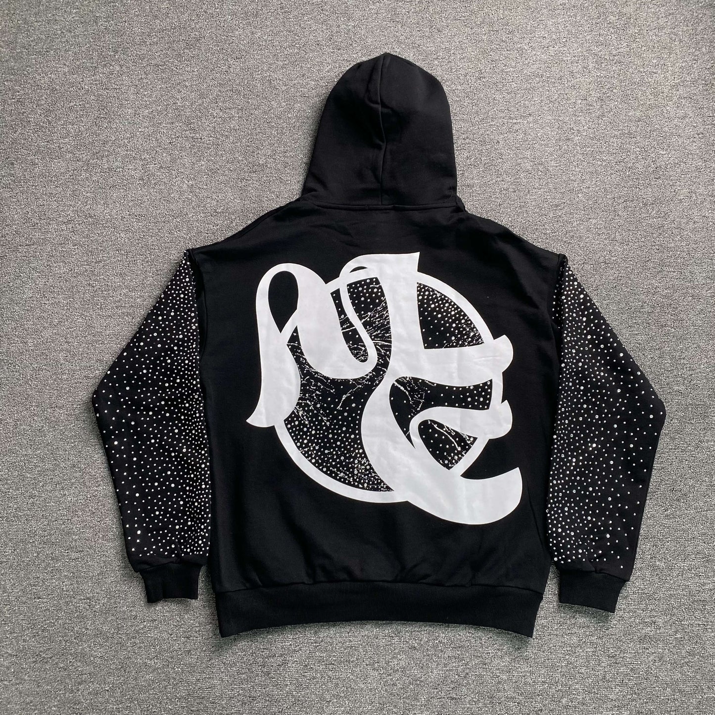 Buzo Mixed Emotion Fallen Angels Rhinestone Negro