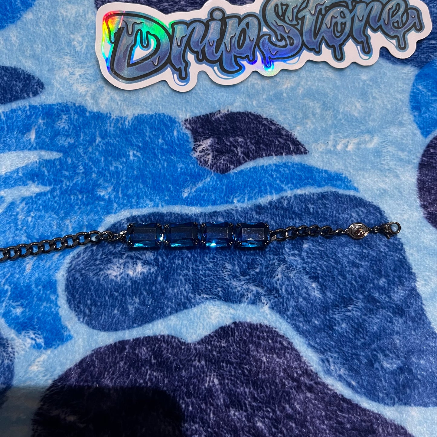 Pulsera Swarovski Millenia Negra Azul