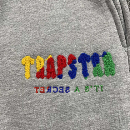 TRAPSTAR CHENILLE DECODED TRACKSUIT GREY CANDY