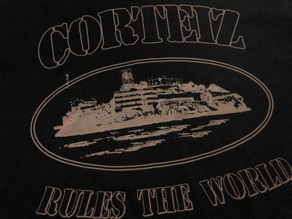 CORTEIZ ALCATRAZ RULES THE WORLD TEE BLACK