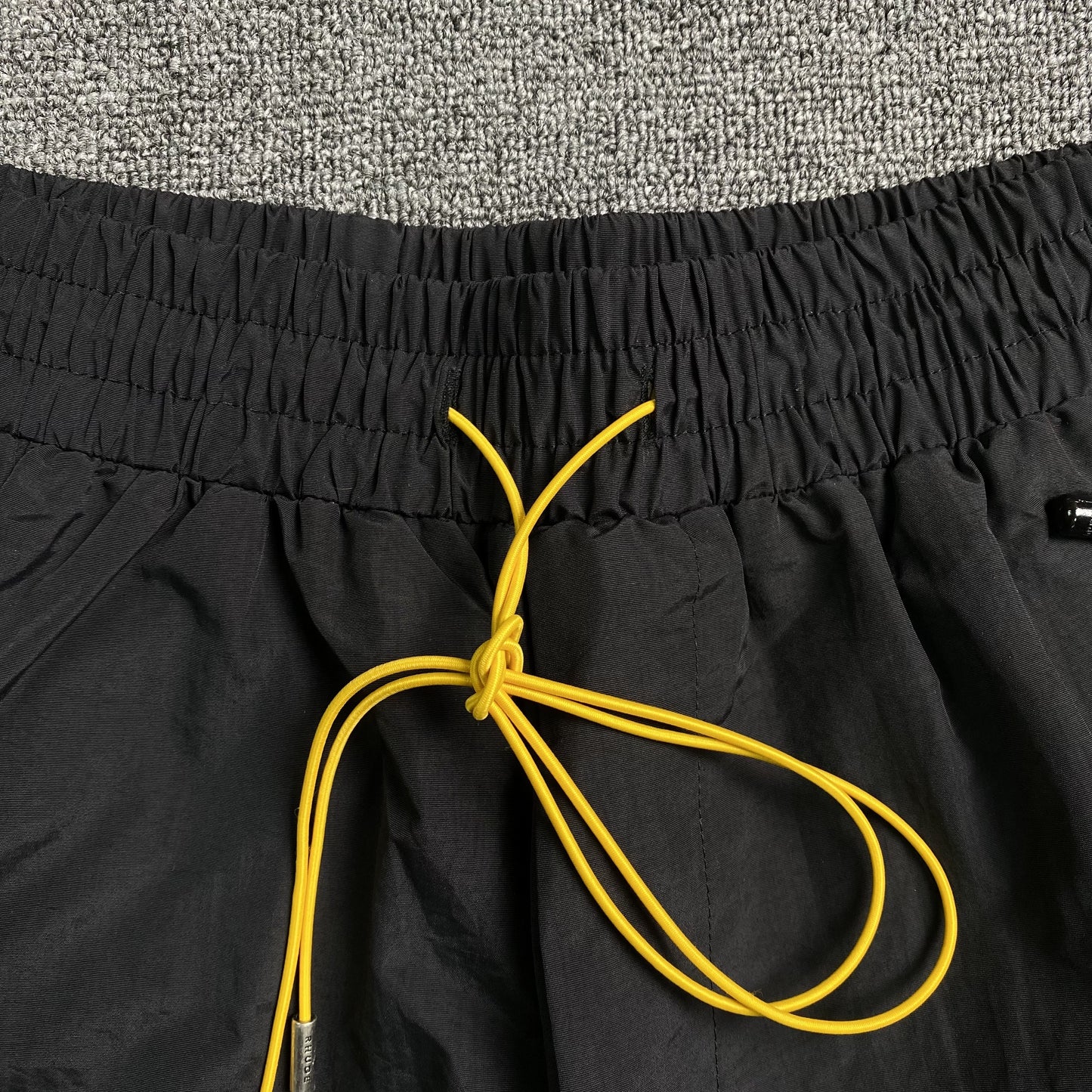 RHUDE RH LOGO SHORTS BLACK