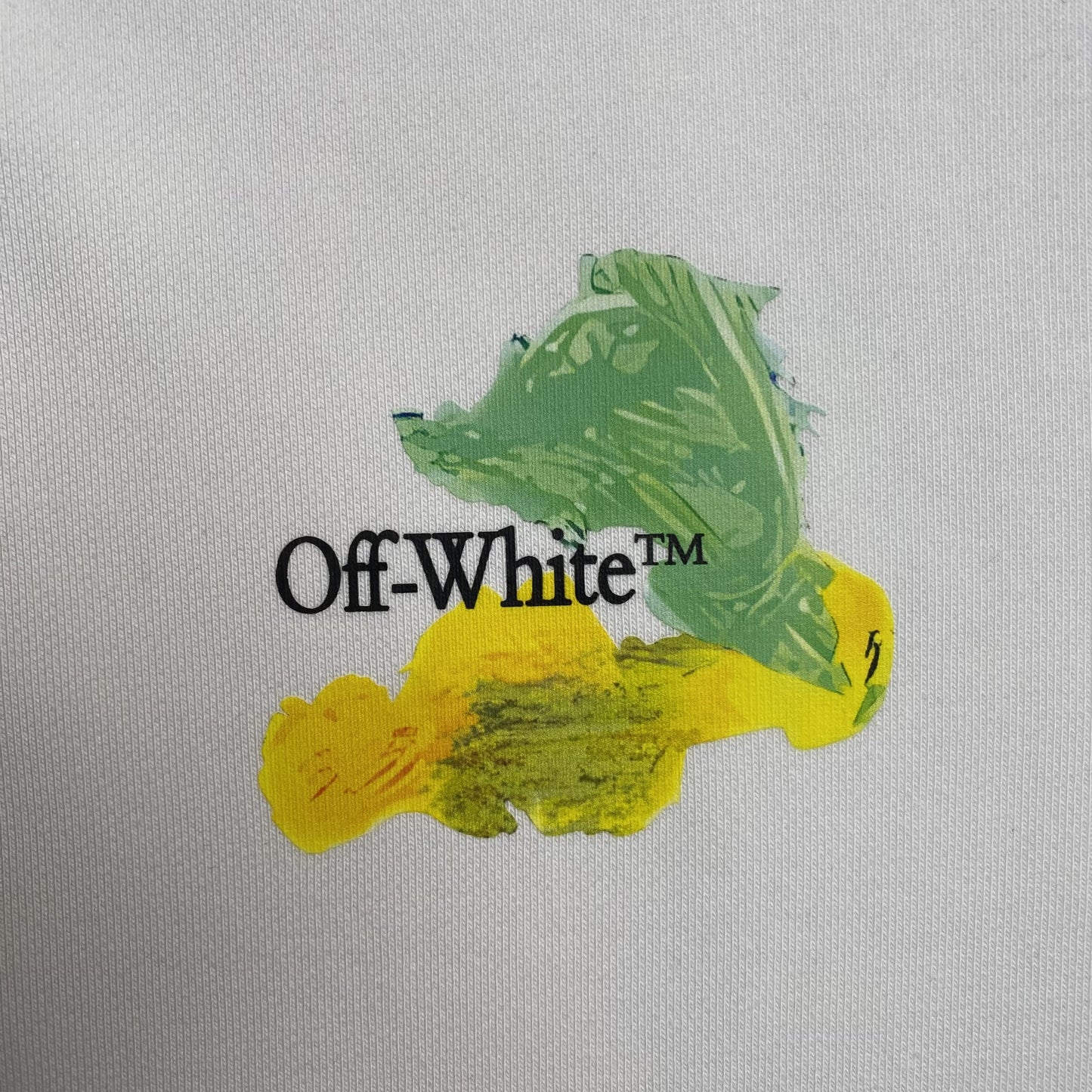 OFF WHITE BRUSHED ARROWS CREWNECK WHITE