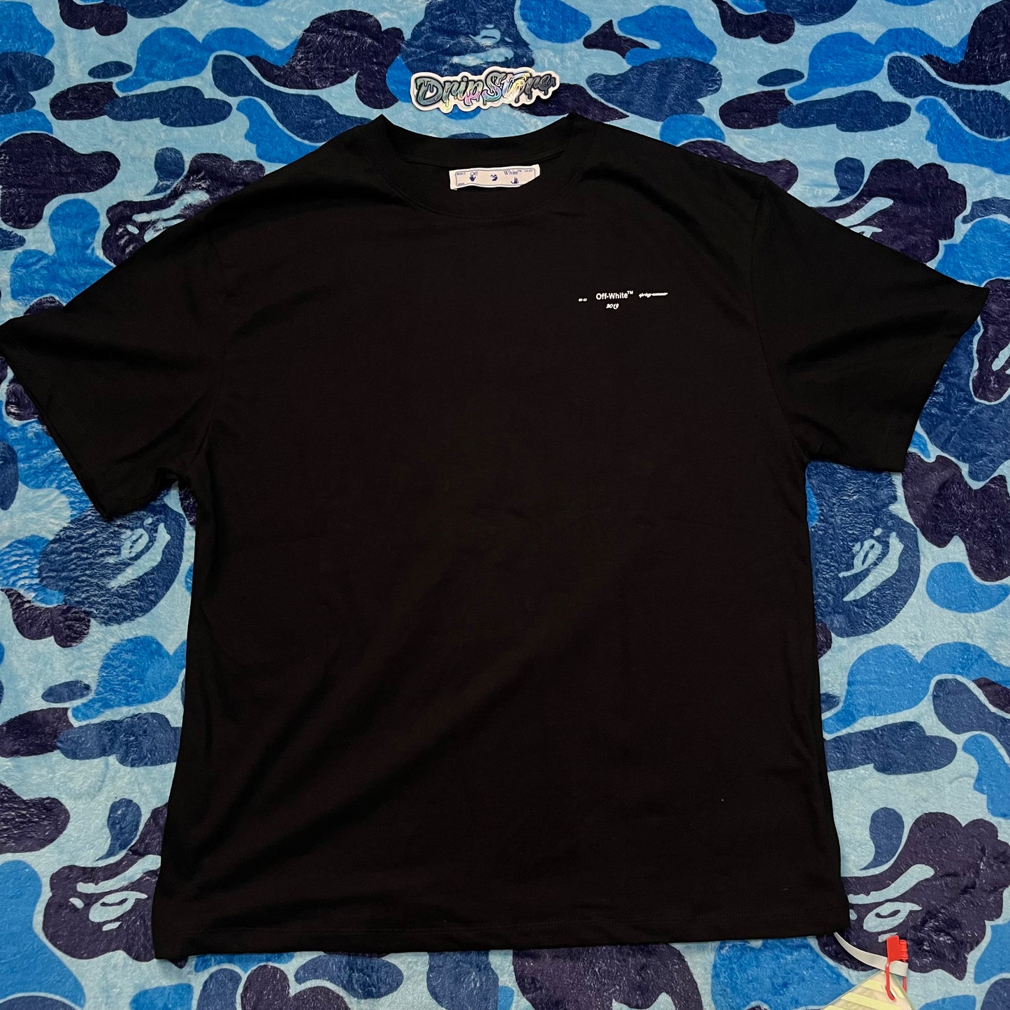 OFF-WHITE OVERSIZED DIAG ARROWS T-SHIRT BLACK/MULTICOLOR