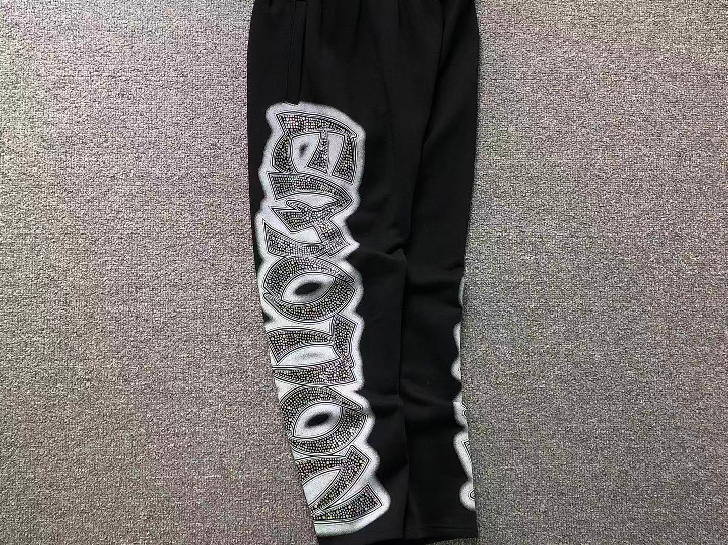 Pantalón Mixed Emotion Midnight Rhinestone Negro