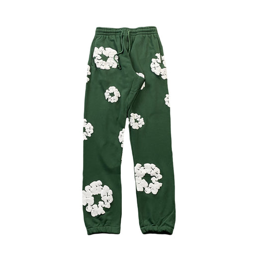 DENIM TEARS THE COTTON WREATH SWEATPANTS GREEN