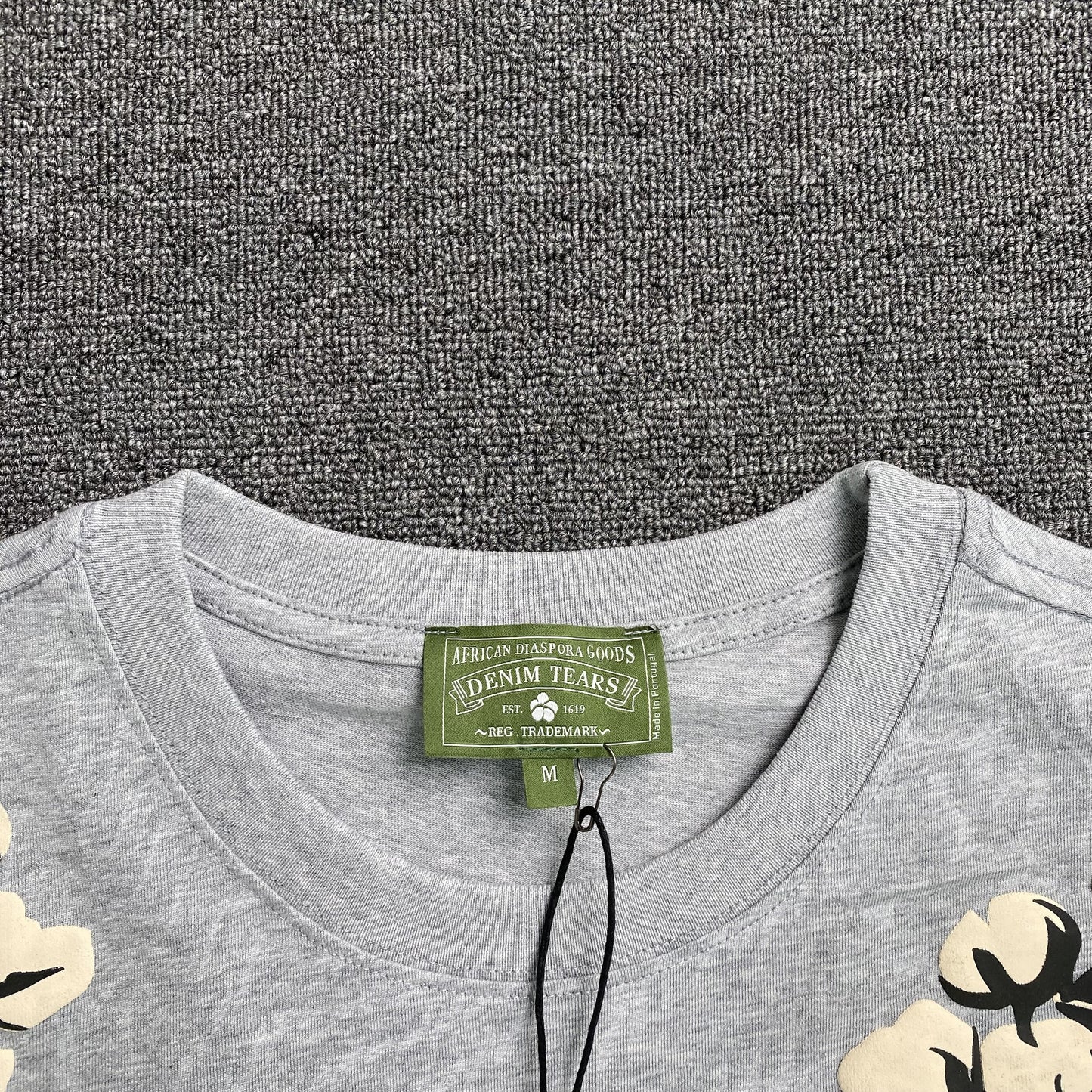 DENIM TEARS X CPFM CACTUS TEARS WREATH TEE GREY