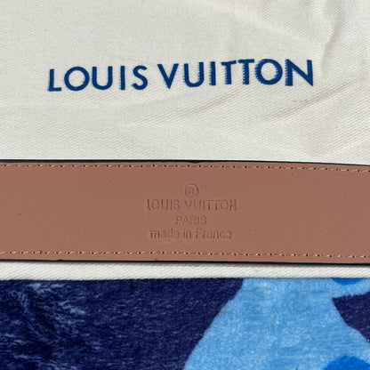 Cinturon LV Monogram Negro/Plateado