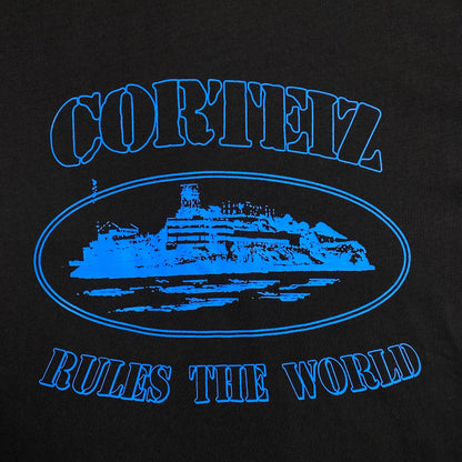 CORTEIZ ALCATRAZ RULES THE WORLD TEE BLACK