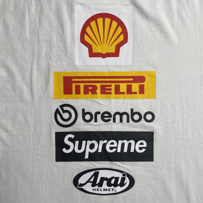 SUPREME DUCATI LOGO TEE WHITE