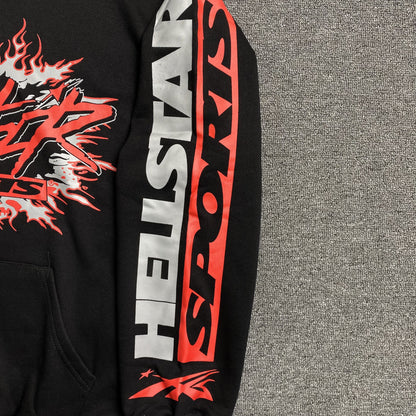 HELLSTAR SPORTS FUTURE FLAME HOODIE BLACK