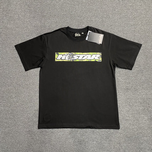 HELLSTAR BOX LOGO GREEN TEE BLACK