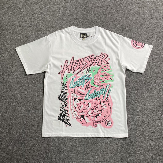 HELLSTAR NO GUTS NO GLORY TEE WHITE