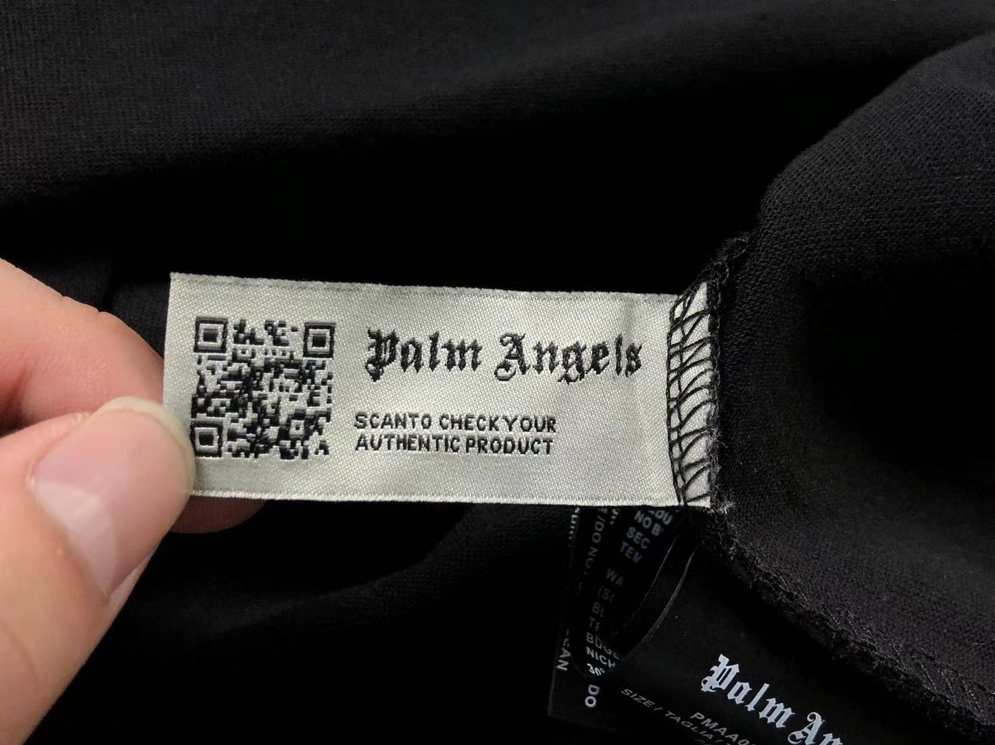 PALM ANGELS LOS ANGELES SPRAYED TEE BLACK