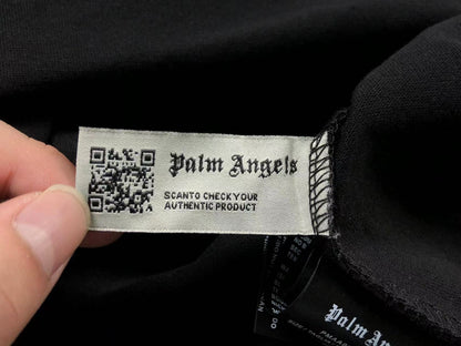 PALM ANGELS NEW YORK SPRAYED TEE BLACK