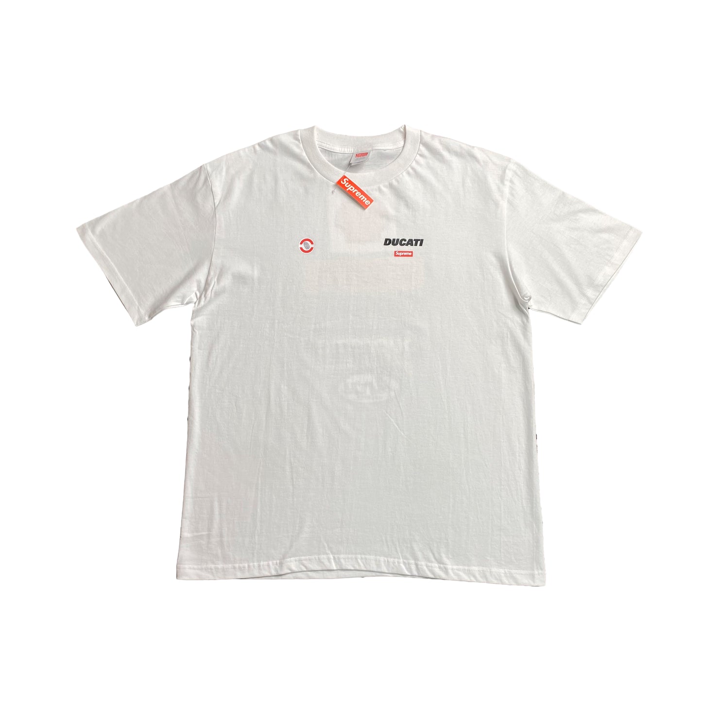 SUPREME DUCATI LOGO TEE WHITE