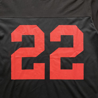 AMIRI 22 FOOTBALL JERSEY TEE BLACK