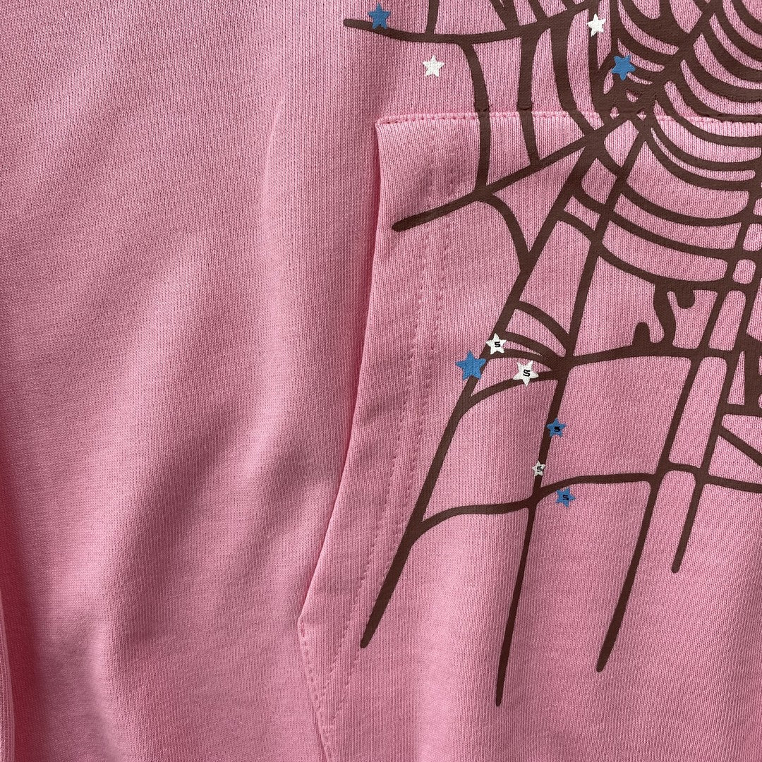 SP5DER OG WEB HOODIE PINK