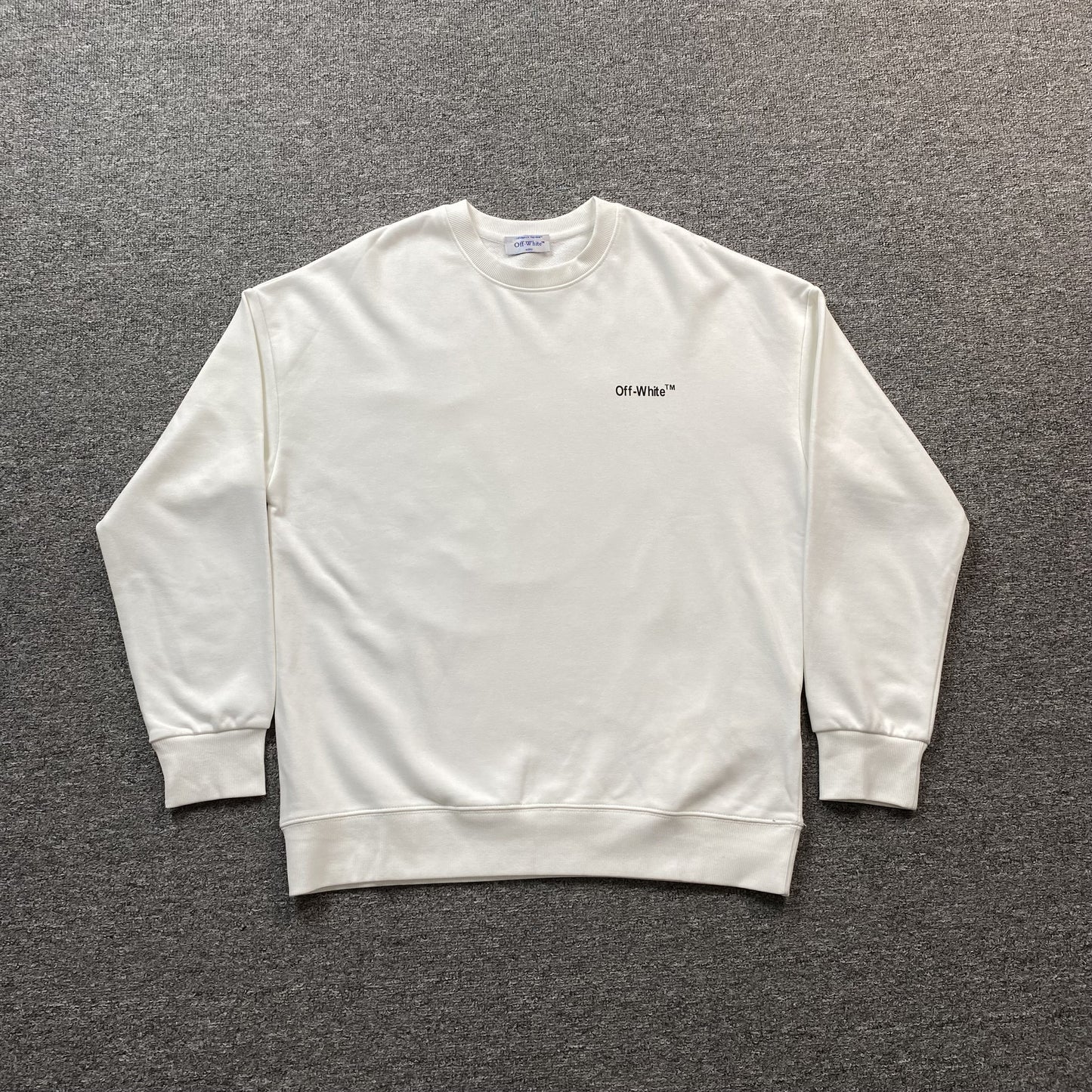 OFF WHITE MOON ARROW CREWNECK WHITE