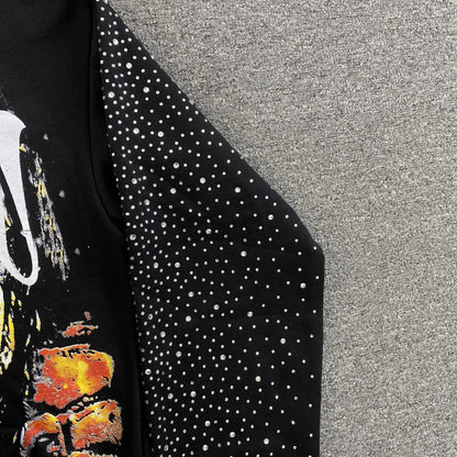 Buzo Mixed Emotion Archer Rhinestone Negro